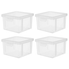 4Stk Kunststoff Transparent Luftdicht Brotkasten Aufbewahrung
