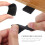 Door Shims Leveling Wedges Black Flexible Plastic 40pcs 6