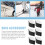 Premium Nylon Snowboard Strap Black 6pcs Practical And Sturdy 10