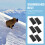 Premium Nylon Snowboard Strap Black 6pcs Practical And Sturdy 11