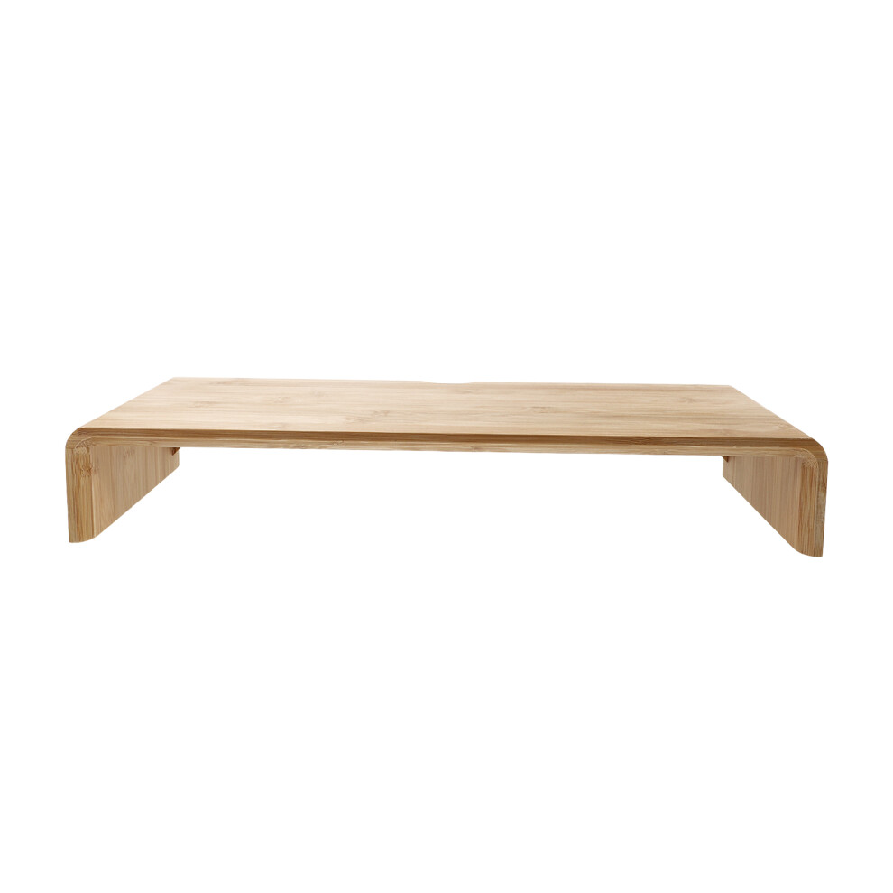 Bamboo Monitor Riser Stand Wood Color Storage Home Use 1Set 3171399525973