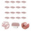 Dress Suit Buttons Pink Fabric 100pcs 3