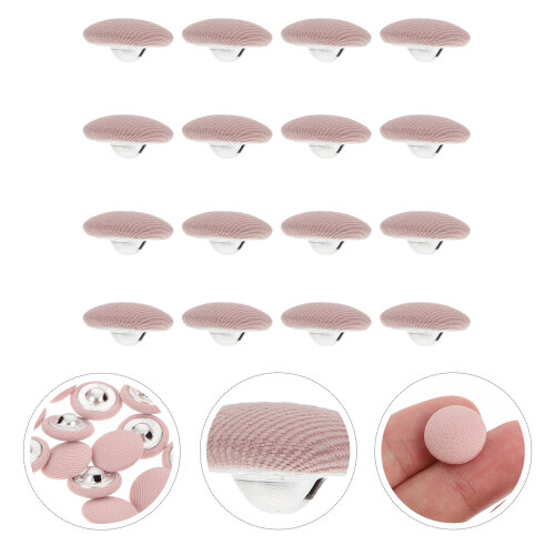Dress Suit Buttons Pink Fabric 100pcs 2