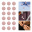 Dress Suit Buttons Pink Fabric 100pcs 4
