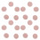 Dress Suit Buttons Pink Fabric 100pcs 10