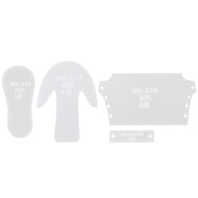 Craft Stencil Pattern Template Acrylic Diy Boots Pendants
