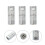 6pcs Grease Replacement Coupler Silver For Machine Use 2