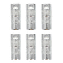 6pcs Grease Replacement Coupler Silver For Machine Use