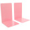 2Pcs Pink PP Bookends Durable Desktop Book Holders for Study Office 7