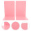 2Pcs Pink PP Bookends Durable Desktop Book Holders for Study Office 5