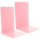 2Pcs Pink PP Bookends Durable Desktop Book Holders for Study Office 8