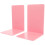 2Pcs Pink PP Bookends Durable Desktop Book Holders for Study Office 4