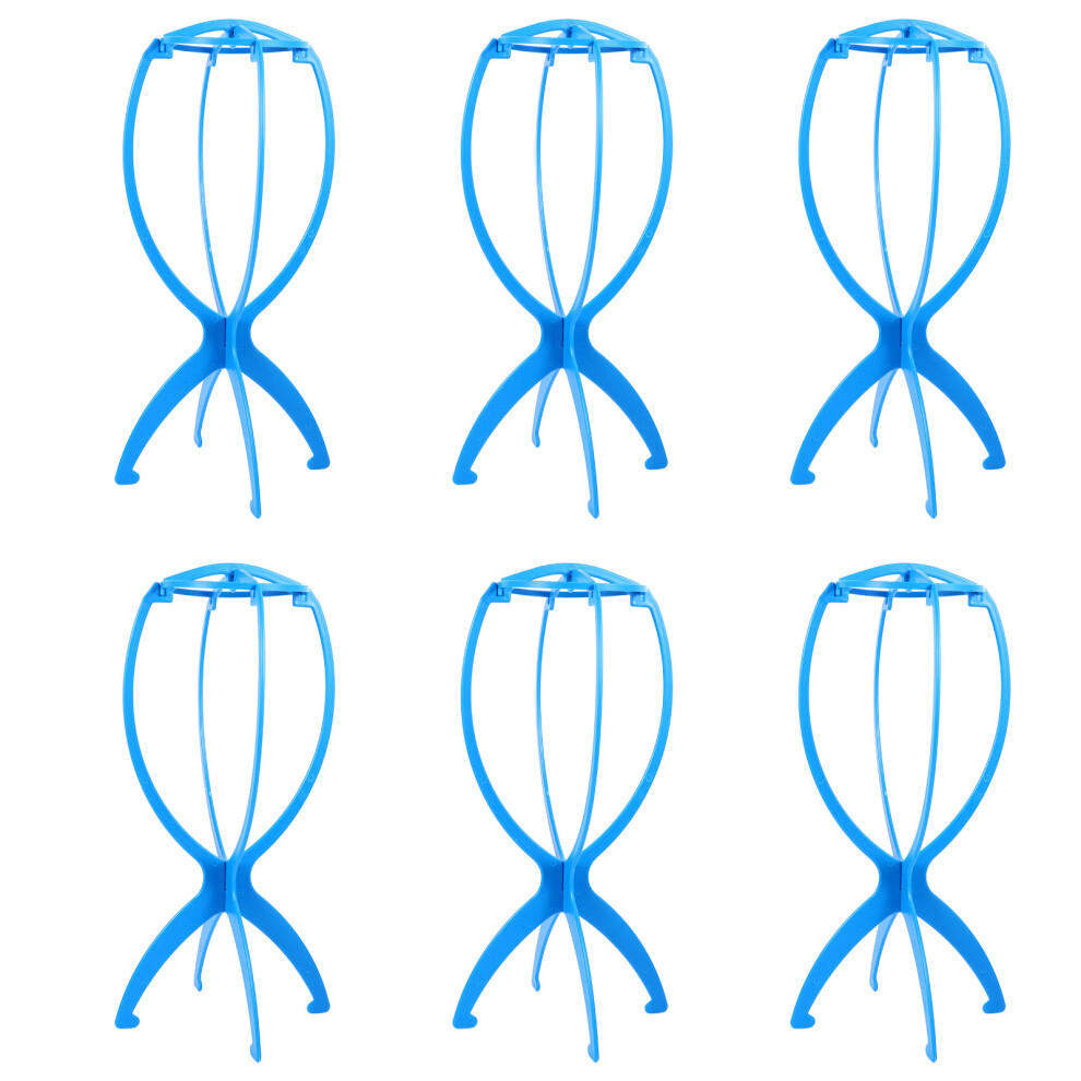 Aboofan Unisex 6Pcs Practical Wig Display Stand Wig Storage Rack Wig Storage Stand