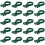 20St Herbruikbare Groene Plastic Fixing Buckle Voor 6