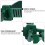 20St Herbruikbare Groene Plastic Fixing Buckle Voor 10