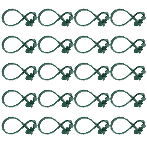 20St Herbruikbare Groene Plastic Fixing Buckle Voor