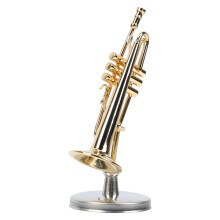 Raindrops Musical Instrument Model Trumpet Model Gold Plating 1 Set