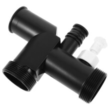 Raindrops Food Waste Disposer Connector Black Abs 1pcs