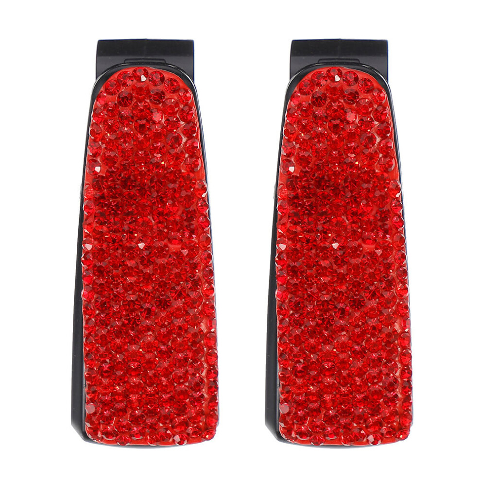 2Pcs Rhinestone Sunglasses Clip Holder For Car Visor Bling Design 3171399544660