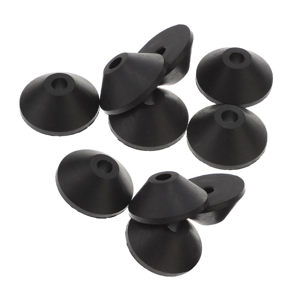 Toilet Seat Bolt Seals Leakproof Rubber 10Pcs 1.1X1.1x0.3in 3171399525270