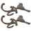 2 Pcs Heavy Duty Double Garage Hooks Cast 5