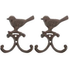2 Pcs Heavy Duty Double Garage Hooks Cast