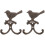 2 Pcs Heavy Duty Double Garage Hooks Cast 1