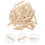 100 Pcs Punch Locator Woodworking Drill With Scale Measuring 4