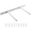 Floating Shelf Brackets Hidden Diy Bookshelf White Abs 1pack 1