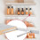 Floating Shelf Brackets Hidden Diy Bookshelf White Abs 1pack 7