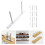 Floating Shelf Brackets Hidden Diy Bookshelf White Abs 1pack 4