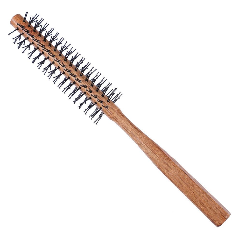 Vaguelly Senseth Wooden Round Styling Hair Brush For Blow Drying And Curling