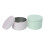 Raindrops  2 Pcs Scented Candle Jar Clear Decorative Boxes Candy Green 1