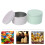 Raindrops  2 Pcs Scented Candle Jar Clear Decorative Boxes Candy Green 6