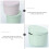 Raindrops  2 Pcs Scented Candle Jar Clear Decorative Boxes Candy Green 10