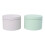 Raindrops  2 Pcs Scented Candle Jar Clear Decorative Boxes Candy Green 2
