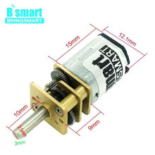 (60rpm6v)Bringsmart 3V 6V 12V 15-1500RPM N20 DC-växelmotor omvänd kontroll Lågt brus för gör-det-själv-elektronik