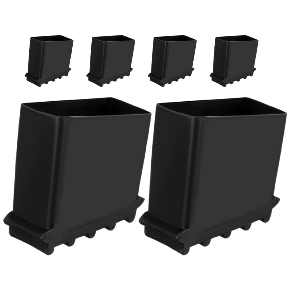 Ladder Foot Covers Black Rubber 6Pcs 2In 3171399529780