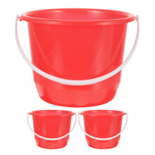 Sand Buckets For Kids Water Bucket Pp Red 3pcs