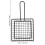 Deep Fryer Accessory Black Iron Basket For Serving Snacks 1set 7