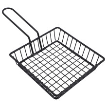 Deep Fryer Accessory Black Iron Basket For Serving Snacks 1set