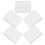 Mirror Decal For Phone Case Adhesive Backing In White 5pcs 1