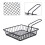 Deep Fryer Accessory Black Iron Basket For Serving Snacks 1set 2
