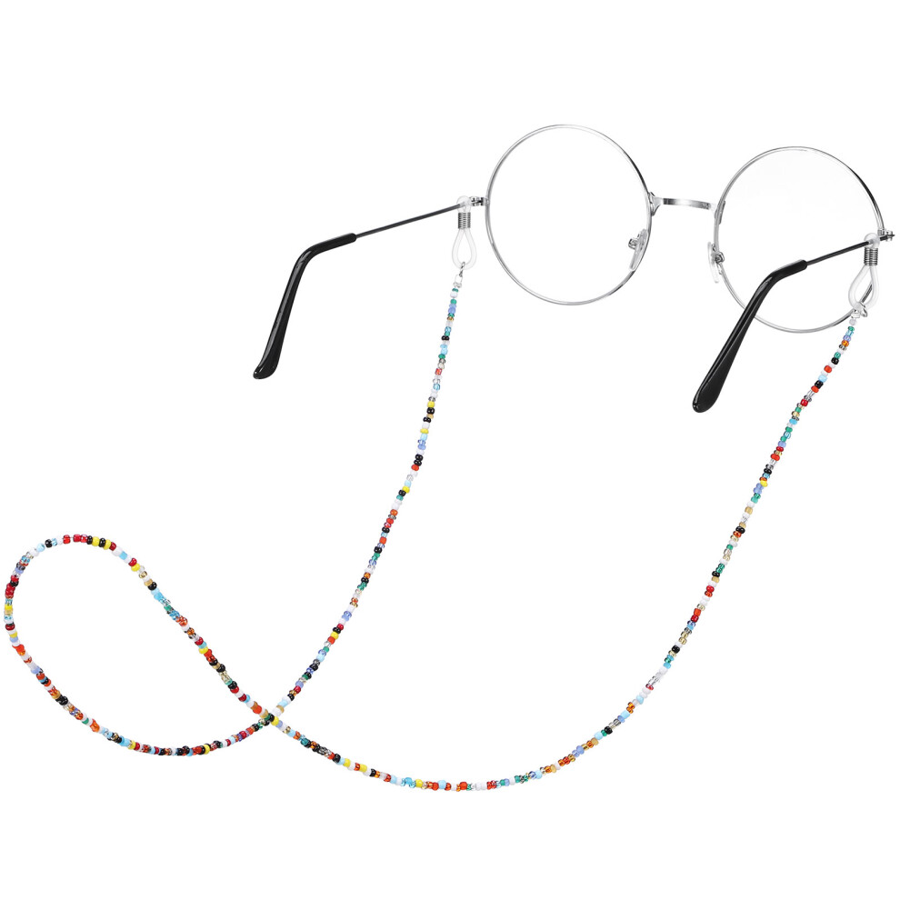 Aboofan 2Pcs Beaded Eyeglass Lanyard Neck Chain Cord Rope Necklace Glasses