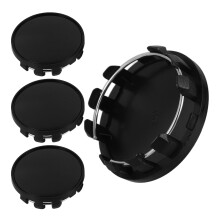4Stk Radnabendeckel Auto ABS Schwarz Ersatz Radkappen Schutz