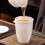 1pc Public Tea Cup Ceramic Tea Dispenser White Household Pitcher 6