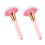 Eyeshadow Applicator Brush No Shedding Nylon 2pcs 3