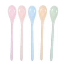 Ramen Spoon Plastic Long Handle Spoon Assorted Color 5 Pcs