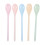 Ramen Spoon Plastic Long Handle Spoon Assorted Color 5 Pcs 1