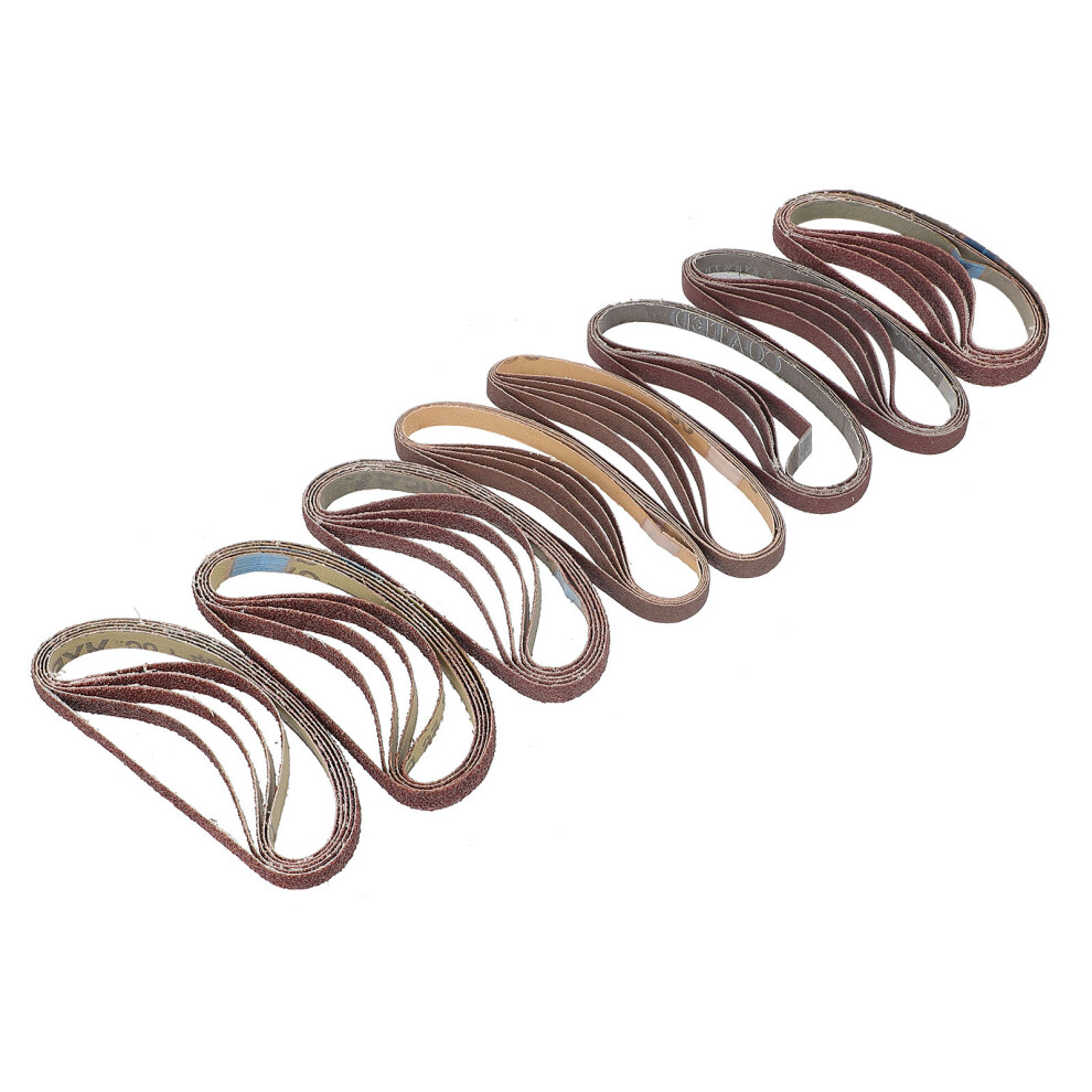 40Pcs Brown Abrasive Sanding Belts For Metal Polishing And Grinding 3171399539154